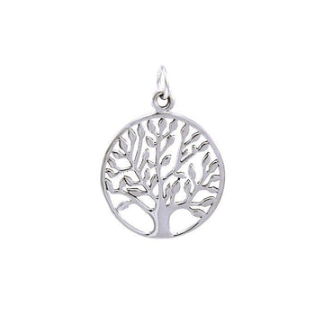 Modern Tree of Life Silver Charm TCM462 - Jewelry